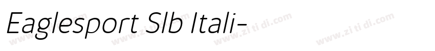 Eaglesport Slb Itali字体转换